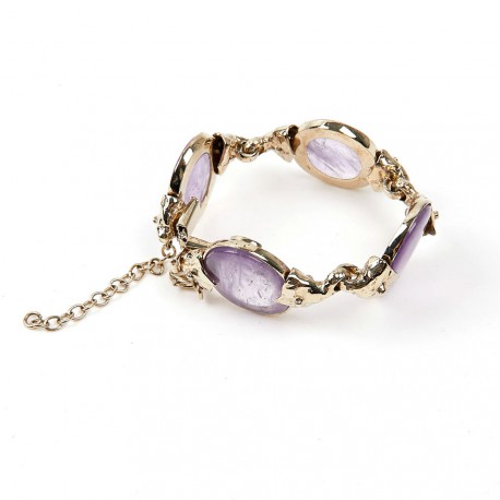 Bracelet GOOSSENS pierres violettes