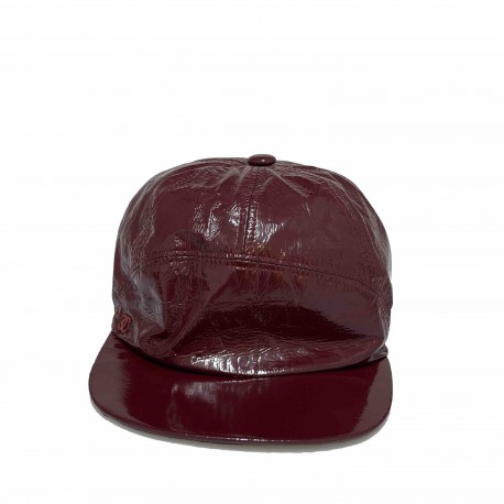 Casquette CHANEL T M verni  bordeaux