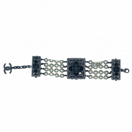 Bracelet CHANEL perles nacrées