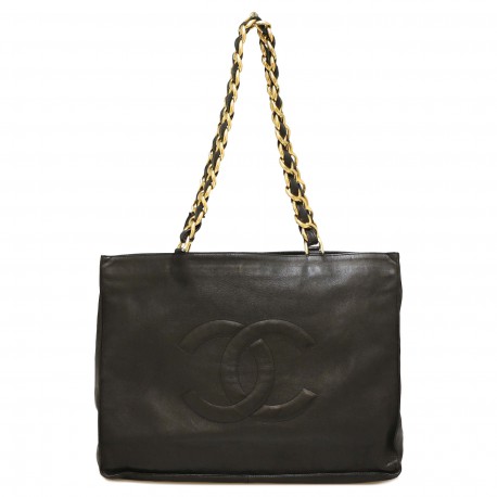 Cabas vintage CHANEL noir