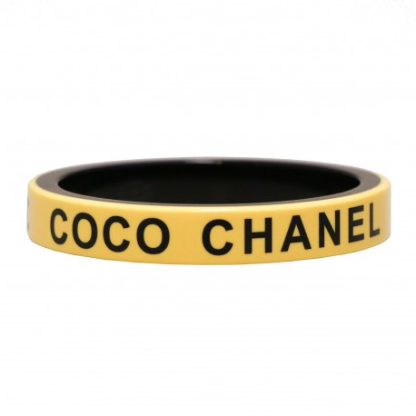 Bracelet rigide CHANEL COCO jaune