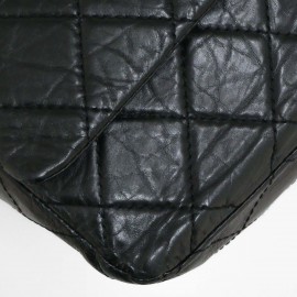 Maxi sac 2.55 CHANEL veau vieilli noir