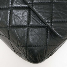 Maxi sac 2.55 CHANEL veau vieilli noir