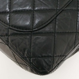 Maxi sac 2.55 CHANEL veau vieilli noir