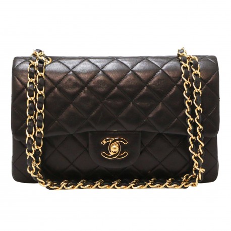 Sac classique CHANEL occasion noir