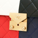 Sac CHANEL cuir d'agneau tricolore