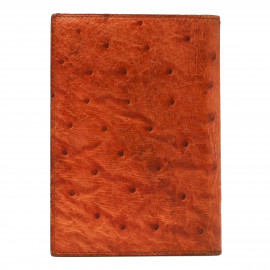 Porte agenda HERMES autruche cognac