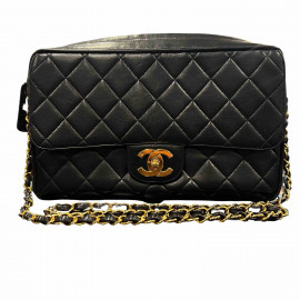 Grand Caméra CHANEL noir vintage