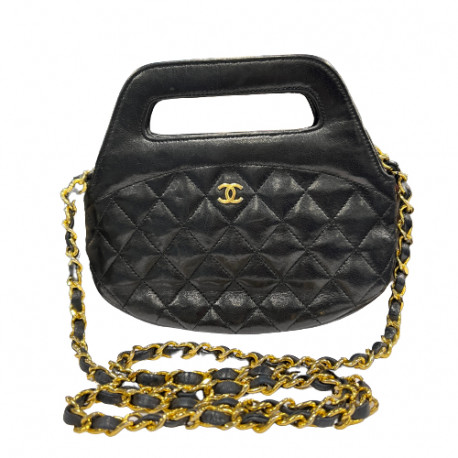 Mini sac CHANEL noir bandoulière