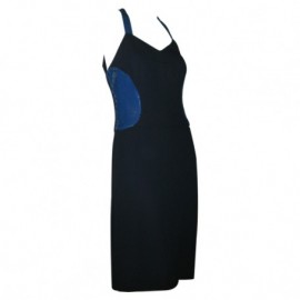 Robe soir sequins bleus CHANEL