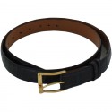 Ceinture homme FRANCK NAMANI bleu nuit en croco veritable