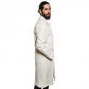 Trench coat GIANNI VERSACE t 48 in white lambskin broken