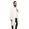 Trench coat GIANNI VERSACE t 48 in white lambskin broken