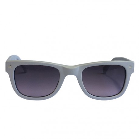 Lunettes de soleil LINDA FARROW LUXE en plastique gris mat