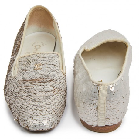 Mocassins sequins CHANEL T35.5